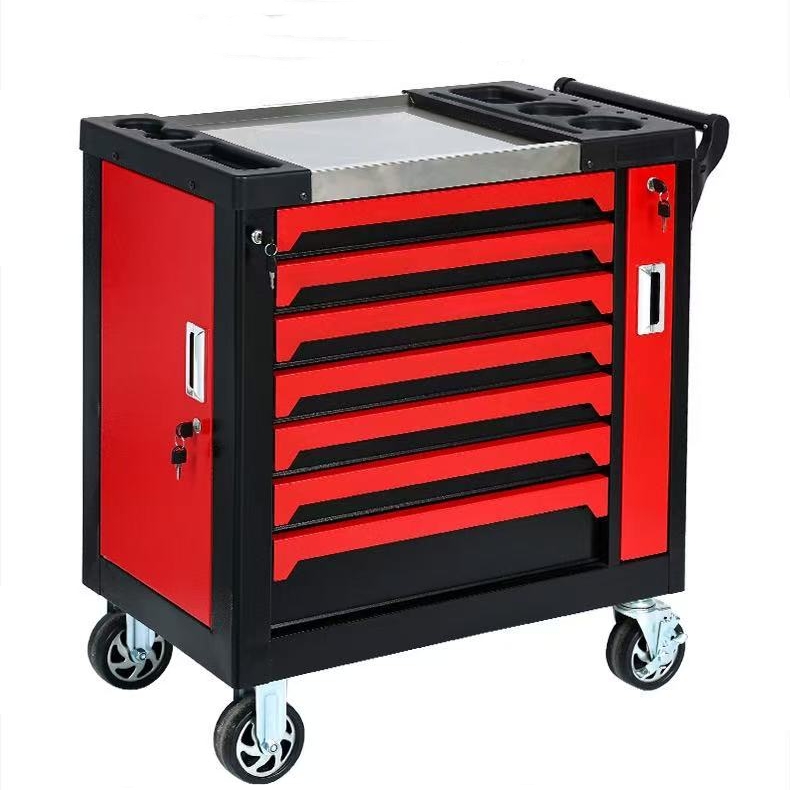 Black orange 7-layer tool car 421-piece set