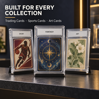 Support de carte en acrylique transparent personnalisé avec fenêtre magnétique pour cartes gradées, étui de présentation pour cartes à collectionner TCG et cartes sportives