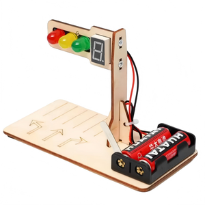 Feu de circulation intelligent DIY et affichage numérique des signaux de circulation – Petite invention pour créateurs, matériaux faits main DIY - Product Image 1
