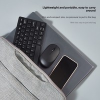 Set Keyboard dan Mouse Nirkabel RF 24G 78 Tombol Mini Silent Plug and Play Model 901 untuk Komputer Laptop