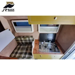 Caravana al aire libre Camping Remolque de viaje Tamaño económico para camión Camper con freno eléctrico y función iluminada - Product Image 3