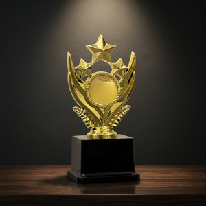 Trophée en métal moulé sous pression de qualité supérieure, gravure personnalisée, design portable pour récompenses sportives, reconnaissance des employés, vainqueur de championnat - Product Image 1