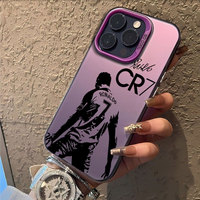 Cristiano Ronaldo Championship Glory Football Star Phone Case pour iPhone 11 12 13 14 15 16 17 Matériau PC Durable par Promax