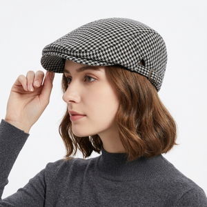 OEM ODM FACTORY Vintage Retro Plaid Ivy Newsboy Caps New Autumn Winter <b>Beret</b> Hats for Men Women Casual Party Street Formal Wear - Product Image 4
