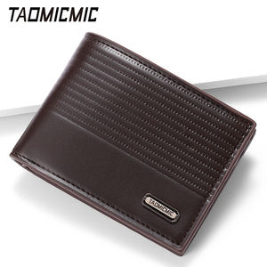 <span class=keywords><strong>Portefeuille</strong></span> court pour homme TAOMICMIC, luxe léger, rayé, en métal, pour dollars américains, porte-monnaie argenté, grande capacité, ultra-fin, sac de rangement - Product Image 3