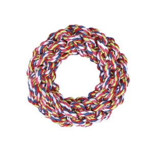 Jouet pour chien en corde de coton, petit, interactif, à mâcher, pour le nettoyage dentaire, jouets à mâcher pour animaux de compagnie, diamètre extérieur de 15 cm, origine Zhejiang - Product Image 4