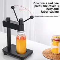 Machine manuelle à manivelle pour sceller les canettes, idéale pour les salons de thé et les jus de fruits commerciaux, calibre 55 mm, machine à capsuler les bouteilles.