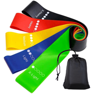 Banda de ejercicio de látex resistente para entrenamiento de fuerza y fisioterapia