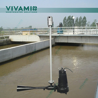 Équipement de transfert d'oxygène à jet puissant, pompe à jet Venturi submersible avec moteur 5KW pour réservoir aérobie industriel WWTP