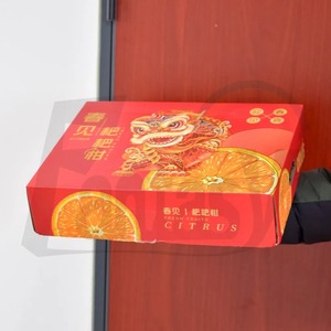 Custom Modern Customizable Carton Packaging Food Disposable Gift <b>Orange</b> Fruit <b>Paper</b> Box - Product Image 1