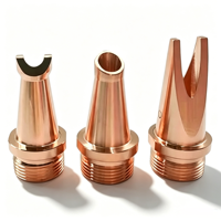Boquilla de Soldadura Láser de Aleación de Cobre, Piezas de Torneado CNC para Soldador Láser de Fibra Portátil