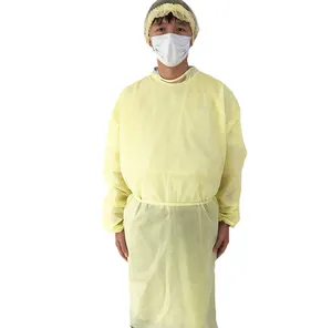 AAMI Level 1 2 Uniform Workwear Visitor <strong>Gown</strong> Disposable <strong>Isolation</strong> <strong>Gowns</strong> - Product Image 1