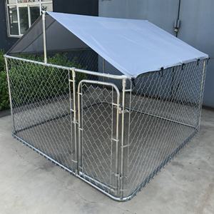 Açık büyük galvanizli boru <span class=keywords><strong>Metal</strong></span> örgü köpek kulübesi - Product Image 1