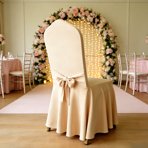 <span class=keywords><strong>Housse</strong></span> de <span class=keywords><strong>chaise</strong></span> de mariage épaisse de <span class=keywords><strong>haute</strong></span> qualité en spandex à couche d'air 300 g/m² avec nœud de <span class=keywords><strong>chaise</strong></span> - Product Image 1