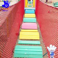 Filet d'escalade commercial extérieur, trampoline, grande structure de jeu sécurisée en nylon multi-niveaux pour parc pour enfants