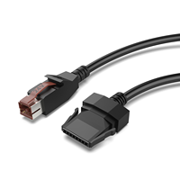 Cable USB de 24V para Terminal POS, Cable de Impresora, Cable de Alimentación para Escáner de Código de Barras, Cable de PVC Reforzado para Sistemas POS de Venta Minorista