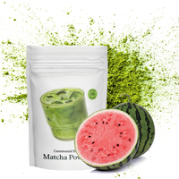 Poudre de Matcha Culinaire à la Pastèque avec une Finale Rafraîchissante et Juteuse, Texture Ultrafine et Lisse pour la Pâtisserie et la Fabrication Alimentaire