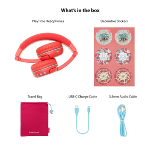 Los mejores auriculares de DJ para viajes, auriculares estéreo inalámbricos Bluetooth para niños, para lecciones en línea. - Product Image 6