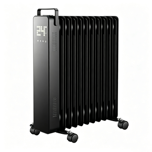 Calentador Eléctrico Metálico con Control Táctil y Aplicación Wi-Fi, Calentador <span class=keywords><strong>de</strong></span> Aceite Portátil para el Hogar, para Dormitorio y Sala <span class=keywords><strong>de</strong></span> Estar - Product Image 1