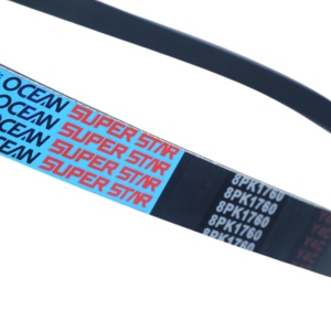 Courroie trapézoïdale en caoutchouc à nervures OCEAN OEM 8PK1760 pour ventilateurs de voiture et ateliers d'impression avec garantie d'un an - Product Image 5