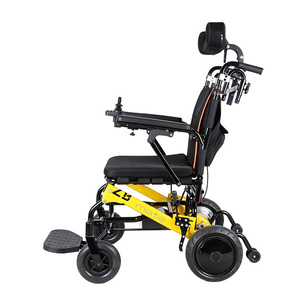 <span class=keywords><strong>Fauteuil</strong></span> roulant <span class=keywords><strong>électrique</strong></span> pliable facilement avec cadre en alliage d'aluminium, batterie au lithium portable réglable DC24V 12Ah, capacité de 100 kg, certifié CE - Product Image 6