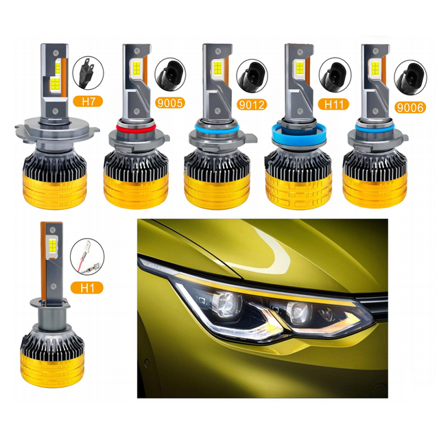 Car LED Headlight Bulb 10000Lm 100W High Power Led H11 H1 H4 H7 HB3 9005 HB4 9006 9012 Canbus Auto Headlamp Led Light