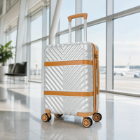 Valise de voyage à roulettes ABS 360° à 4 roues, 3 ensembles modernes, best-seller en gros