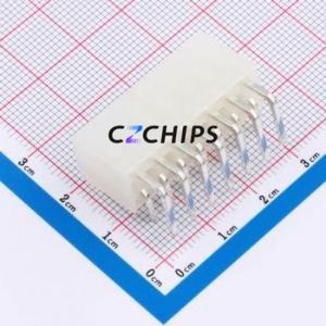 DLL-5569-14AW Wire-to-Board Pin Header Bent Lead Through Hole,P=4.2mm Connector 2x7P 4.2mm Right Angle Insert 14P - Product Image 2