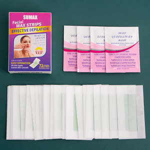 Bandes <span class=keywords><strong>de</strong></span> <span class=keywords><strong>cire</strong></span> <span class=keywords><strong>froide</strong></span> pour sourcils, pour épilation du visage, 72 pièces - Product Image 3