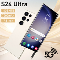 Teléfono Inteligente S24 Ultra Original al por Mayor, Android 13 Desbloqueado, 16+1TB, Doble SIM, Pantalla HD, Deca Core, Español, 5G