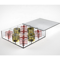 Lucite Tic Tac Toe X und O's Game Nullen und Kreuze Acryl-Spielset