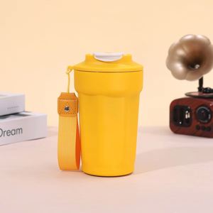 Termos con Logotipo Personalizado, Reutilizables, 450 ml, Forma Octogonal de Diamante, Vaso de Acero Inoxidable, Taza de Viaje para Café con Cuerda - Product Image 5