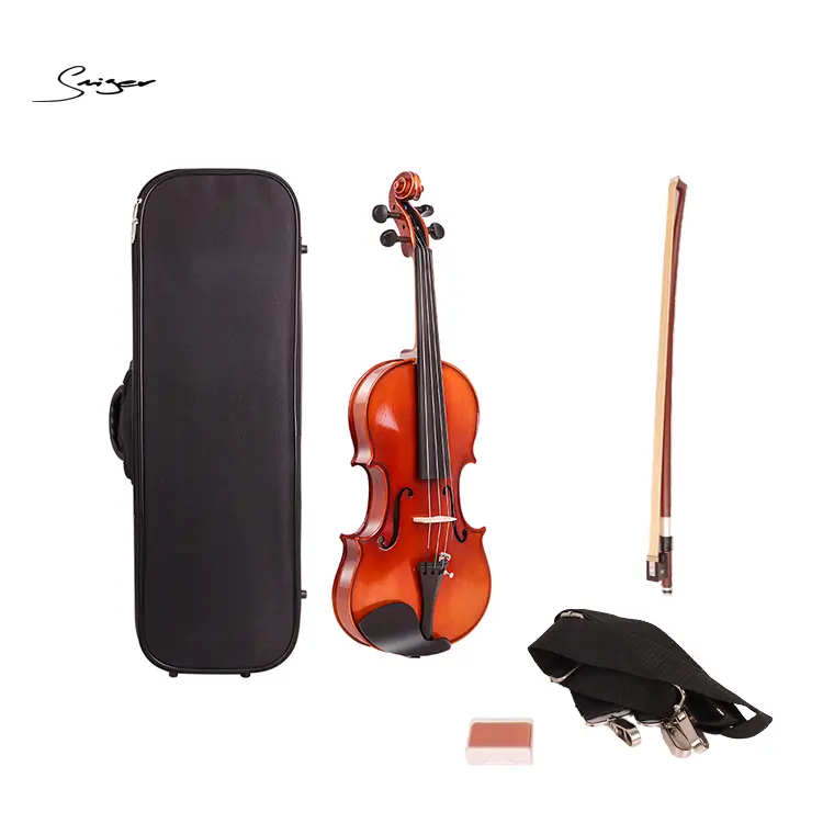 4/4 high-end Handmade good quality Solid Spruce Violin Violino Case for OEM