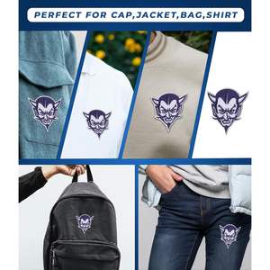 Parche Bordado de Fieltro con Cabeza de Diablo DigitEMB, 2.85 x 3.20 Pulgadas, para Coser o Planchar en Chaquetas, Mochilas, Gorras y Ropa - Product Image 5