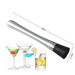 Muddler de Acero Inoxidable Estilo Minimalista, Martillo para Picar Hielo y Limones, Herramienta Imprescindible para Bartenders, Utensilios de Bar - Product Image 2