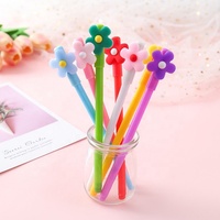 Nouveau stylo Gel Kawaii créatif en forme de petite fleur, papeterie promotionnelle