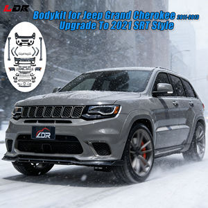 Kit de Carrocería para Jeep Grand <span class=keywords><strong>Cherokee</strong></span> 2011-2013, Actualización al Estilo <span class=keywords><strong>SRT</strong></span>-8 <span class=keywords><strong>2021</strong></span>+, Accesorios con Faros LED, Parachoques y Parrilla en Existencia - Product Image 1