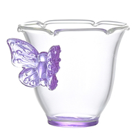 Verre à thé original au design moderne, motif papillon féerique, en borosilicate haute résistance, compatible lave-vaisselle et micro-ondes, créatif et simple