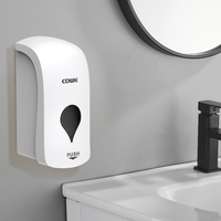 Distributeur de savon liquide, gel ou mousse mural manuel en ABS, pour usage commercial et public, idéal pour salles de bain et hôtels – Fournisseur OEM