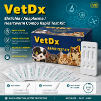 OEM Canine Ehrlichia Anaplasma Hartworm Combo Snelle Testkit voor Volledig Bloed Serum Plasma