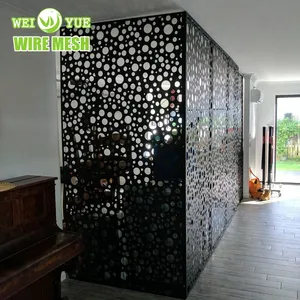 Outdoor Decorative Perforated Metal Wall Cladding Aluminum Solid Panel