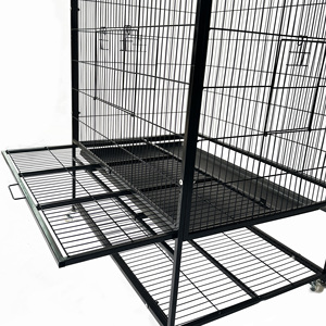 Jaula para Pájaros de Acero Inoxidable Resistente para Loros y Canarios, Diseño Sólido, Aviario Grande para Exteriores y Portátil - Product Image 6