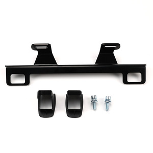IsOfix Connector <b>Bracket</b> For Car Child Safety Seats Metal <b>Black</b> Straight Body Base 20063A - Product Image 5