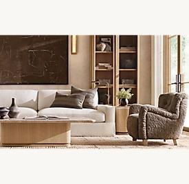 Tappeto in Lana Contemporaneo Colore Caramello Bruciato con Design Inciso a Pelo Alto e Basso, Variazione <span class=keywords><strong>Tonale</strong></span>, Tappeto di Lusso per Soggiorno - Product Image 4