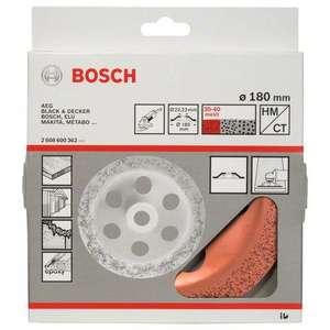 BOSCH - 2608600364 Rueda de copa de metal duro 180x22,23mm, plana-EAN 3165140168434 BROCAS SIERRAS Y ARBORES - Product Image 2