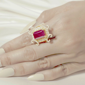 Bedems Đồ Trang Sức Bán Buôn Hợp Thời Trang Vòng Cánh Của May Mắn <span class=keywords><strong>Ruby</strong></span> Vòng Trong 18K Ý Vàng Đồ Trang Sức Mỹ Cho Phụ Nữ - Product Image 6