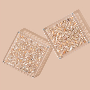 Boîte de rangement en acrylique transparent à 16 compartiments pour perles et pierres précieuses, avec couvercle magnétique, vente en gros - Product Image 6
