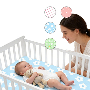 Organic Bamboo Baby <strong>Crib</strong> Sheet Soft Fitted <strong>Crib</strong> Sheet Hypoallergenic Toddler Sheet for Baby Boys Girls Standard <strong>Crib</strong> Mattress - Product Image 1