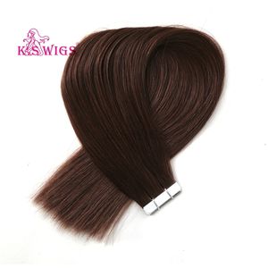 K.SWIGS Extensions de cheveux à bandes adhésives en gros, double épaisseur, cheveux humains vierges, port naturel et confortable, sans dommages, livraison rapide - Product Image 4