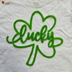 Новые нашивки-аппликации на одежду с крупными блестящими пайетками в виде клевера на День Святого Патрика, <span class=keywords><strong>2026</strong></span> год - Product Image 4